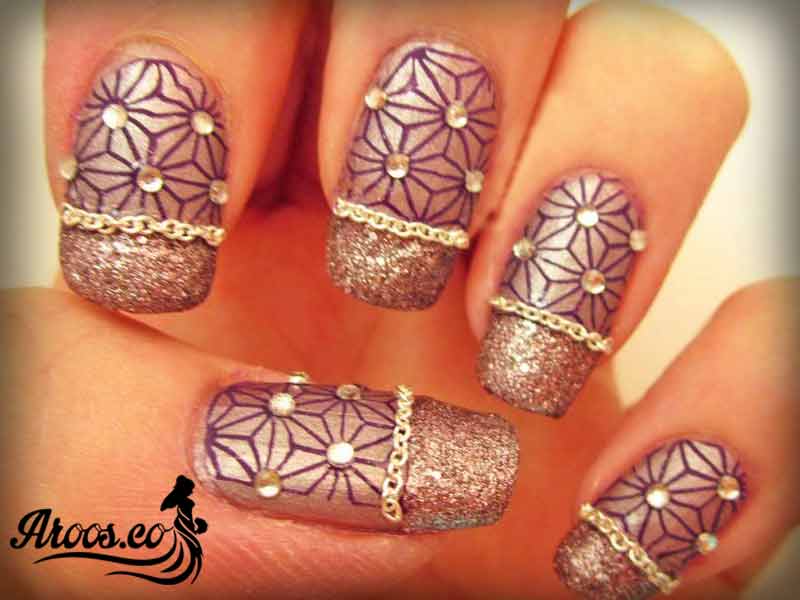 ایده های طراحی ناخن عروس