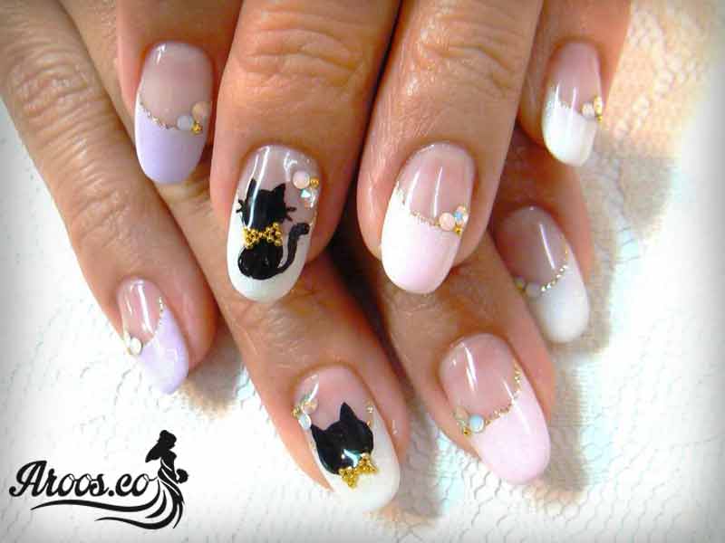 طراحی ناخن عروس ساده