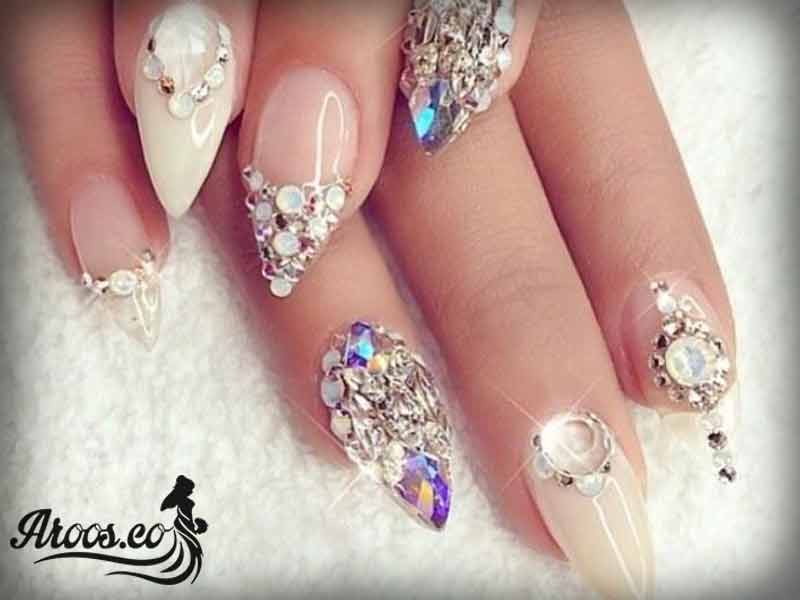 طراحی ناخن عروس فانتزی