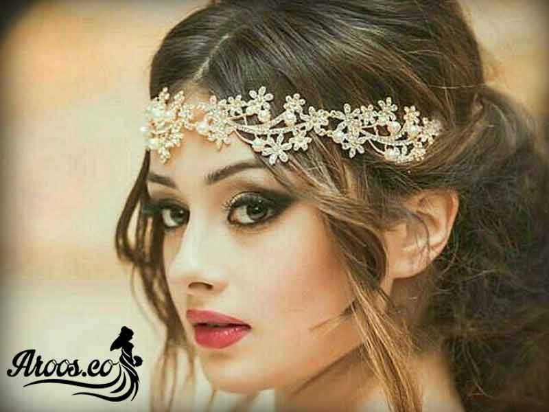 آرایش عروس با موی تیره آرایش عروس با موی تیره