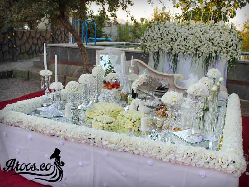سفره عقد به سبک اروپایی سفره عقد به سبک اروپایی