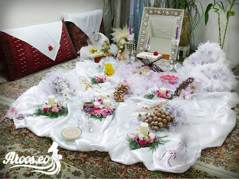 سفره عقد ساده در منزل سفره عقد ساده در منزل