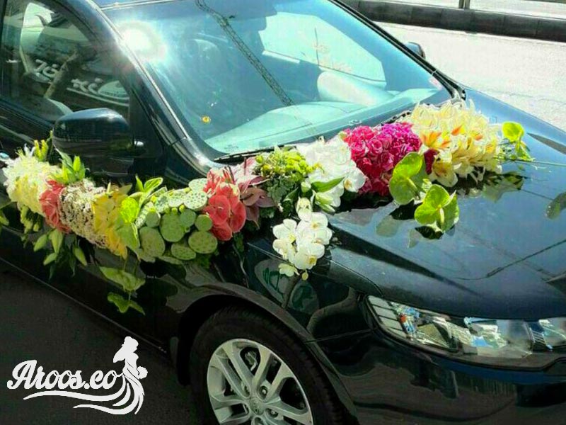 گل و ماشین عروس 
