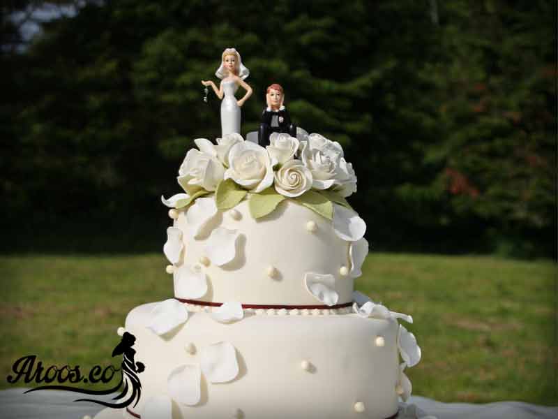کیک عقد دو طبقه